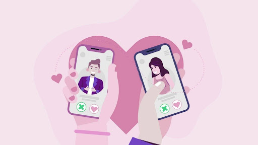 Adult video chat illustration